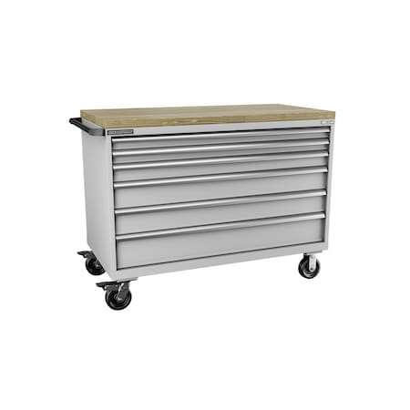 Champion Tool Storage Tool Cabinet, 6 Drawer, Light Gray, 56-1/2 in W x 28-1/2 in D x 43-1/4 in H, D15000601ILMB8BBT-LG D15000601ILMB8BBT-LG